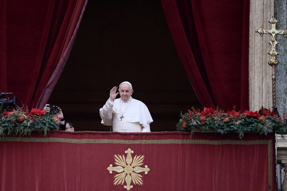 El Papa Francisco ofició este 25 de diciembre la tradicional Misa de Navidad (Fuente: AFP)