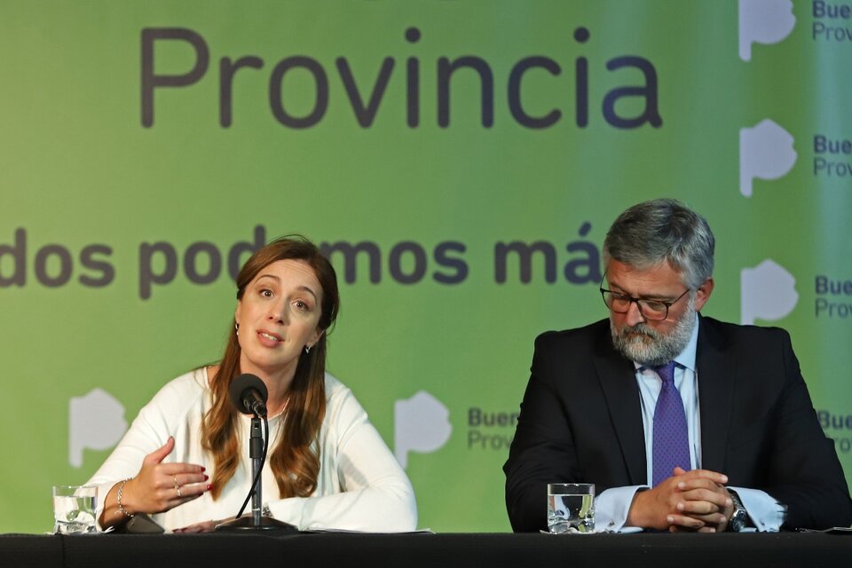 La ex gobernadora Vidal y su ministro de Trabajo Marcelo Villegas