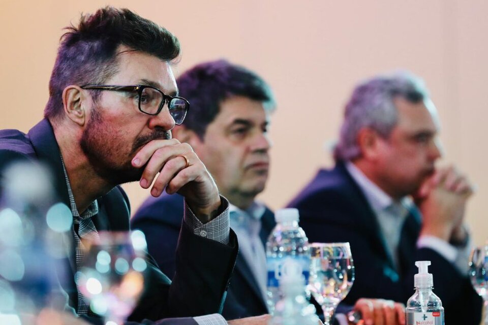 Marcelo Tinelli, durante una reunión de Comité Ejecutivo de la LPF en agosto (Fuente: Prensa LPF)