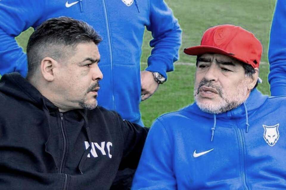 Los Maradona, Hugo y Diego (Fuente: Télam)