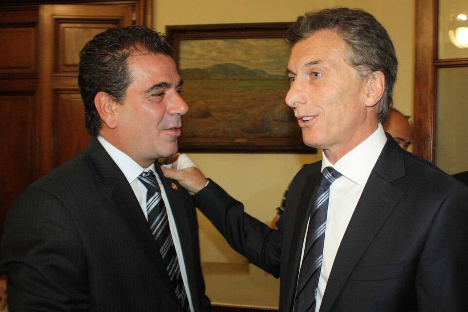 Cristian Ritondo con Mauricio Macri.