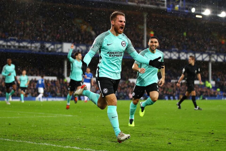 Mac Allister se llena la boca de gol y le da la victoria al Brighton (Fuente: AFP)