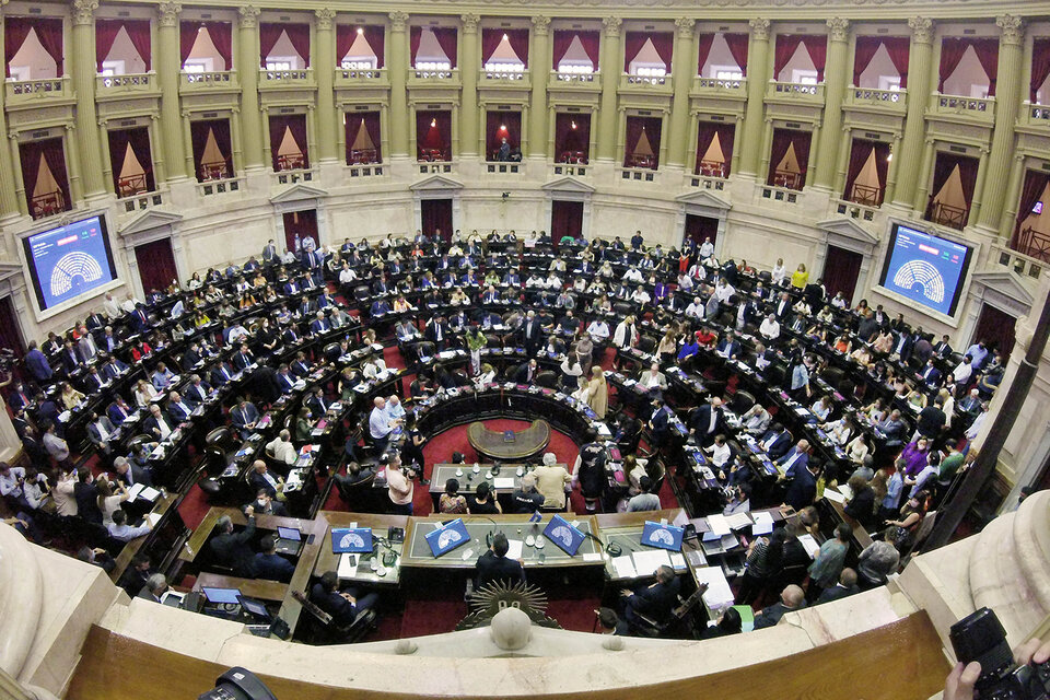 En la Cámara de Diputados se expresan dos posiciones políticas muy enfrentadas. (Fuente: NA)