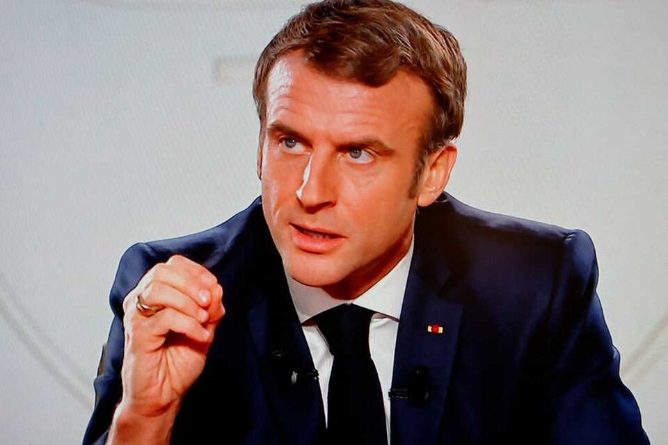 Emmanuel Macron contra los no vacunados. (Fuente: AFP)