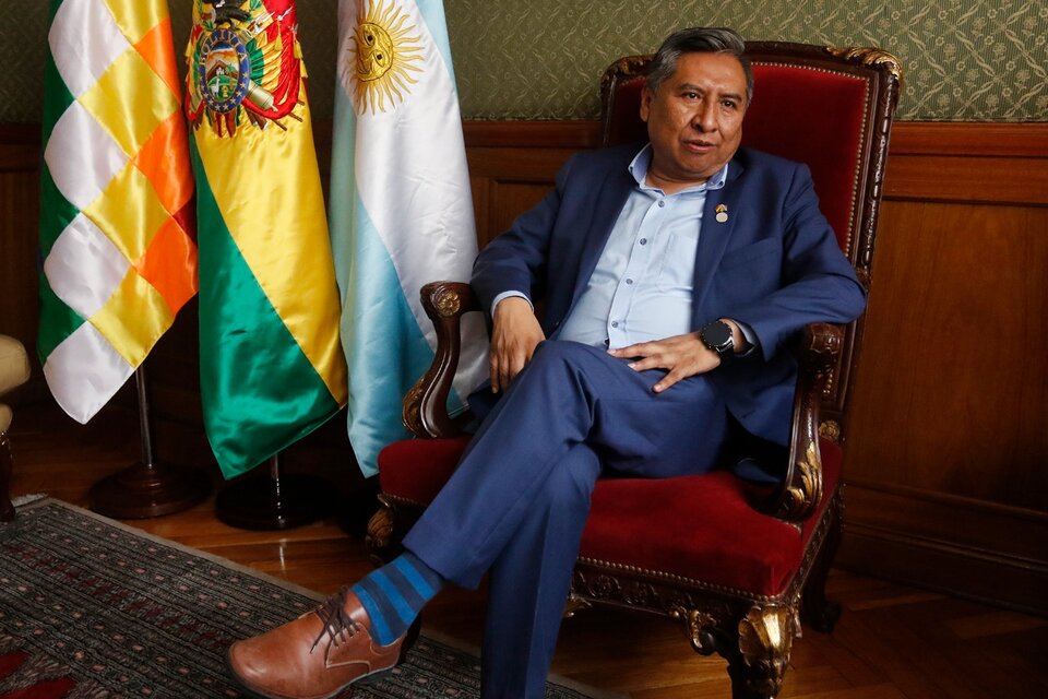 Rogelio Mayta, canciller de Bolivia, en Buenos Aires. (Fuente: Leandro Teysseire)