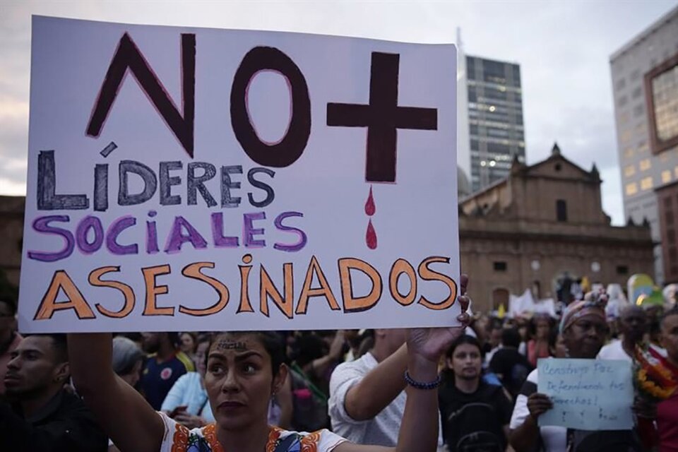 Entre 2017 y 2019 fueron asesinados 339 líderes sociales, según la ONU. (Fuente: EFE)