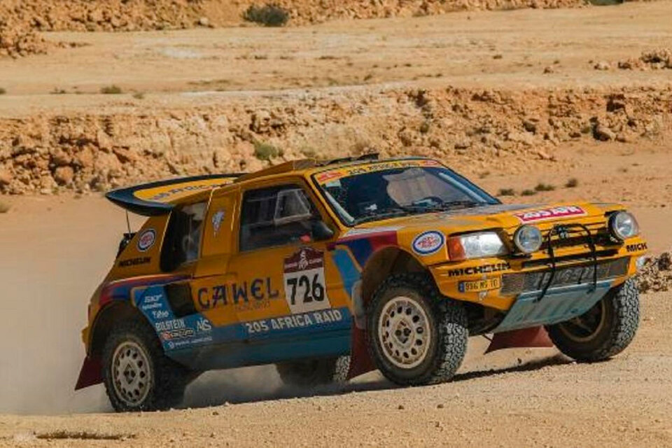 El auto de Rudy Jacquot, al que asistió Lavalée en la edición 2022 del Dakar (Fuente: AFP)