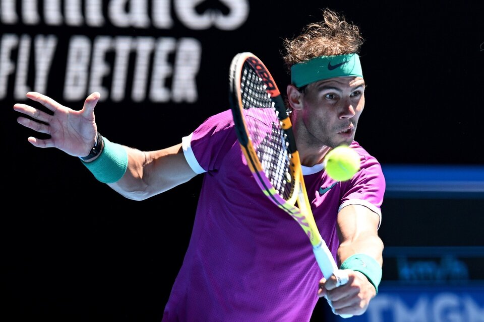 Rafael Nadal, candidato al título en Australia. (Fuente: EFE)