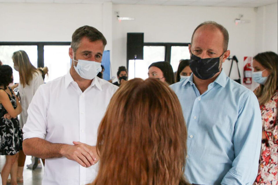 Intendente de Pilar, Federico Achával y el jefe de gabinete de la Provincia de Buenos Aires, Martín Insaurralde