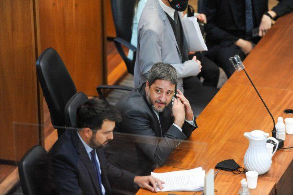 El fiscal Matías Edery durante una audiencia de juicio. (Fuente: Sebastián Granata)