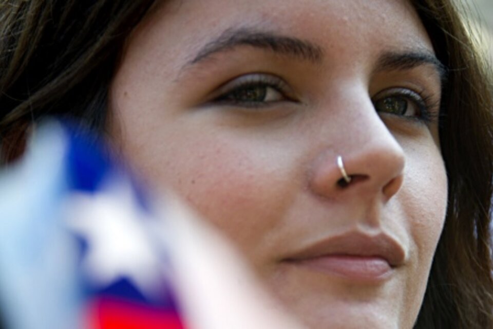Camila Vallejo, la ministra vocero del futuro gobierno chileno. (Fuente: Télam)