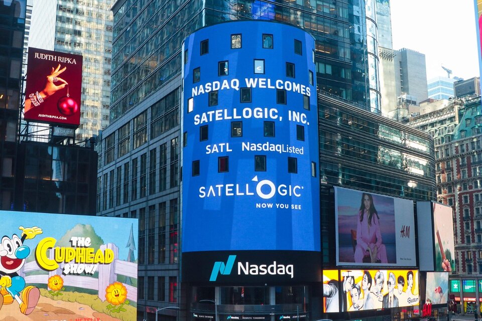 La empresa argentina de nanosatélites Satellogic comenzó a cotizar en el Nasdaq de Nueva York  (Fuente: @Nasdaq)