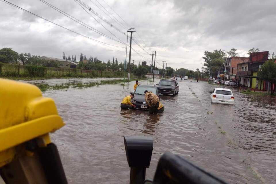 En Tucumán, unas de las provincias comprendidas por la alerta meteorológica del SMN por fuertes tormentas, las intensas lluvias provocaron inundaciones (Fuente: Gobierno de Tucumán)