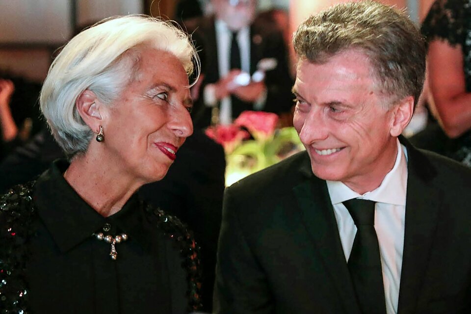 Mauricio Macri y la extitular del FMI Christine Lagarde (Fuente: NA)