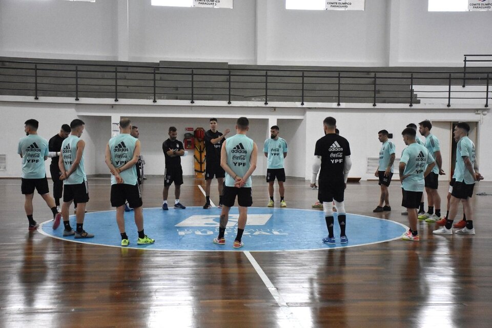 La Selección Argentina de Futsal, con la cabeza puesta en la Copa América. (Fuente: Prensa AFA)
