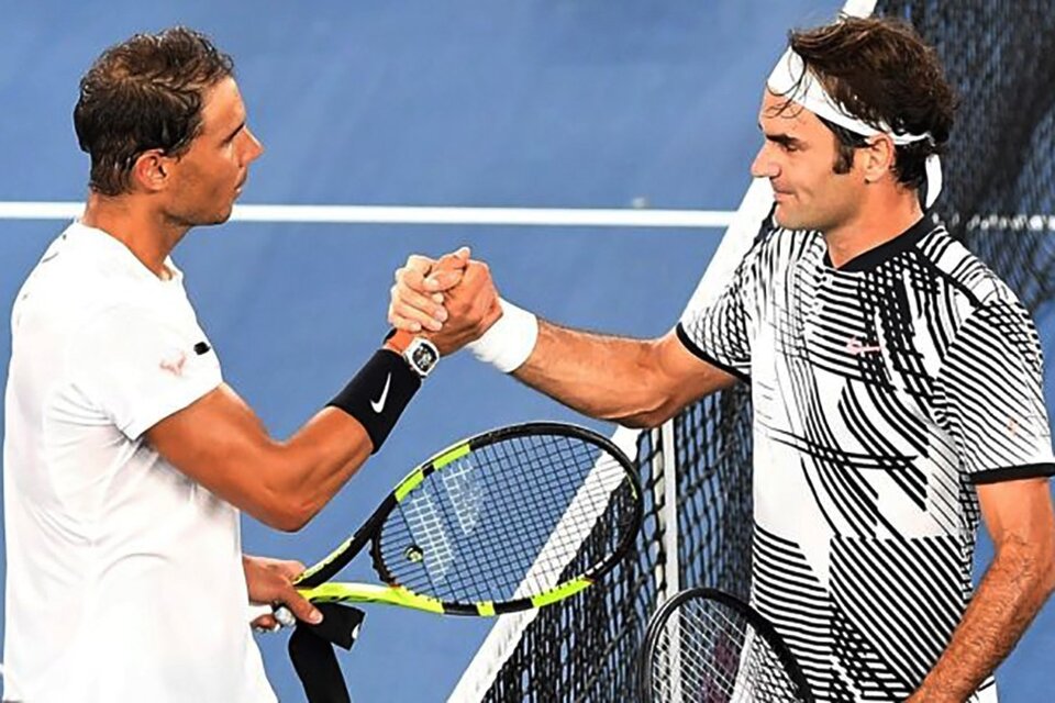 El emotivo saludo de Roger Federer para Rafael Nadal por su record de Grand Slams (Fuente: EFE)