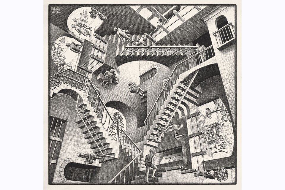 Relatividad (1953).  M.C.Escher