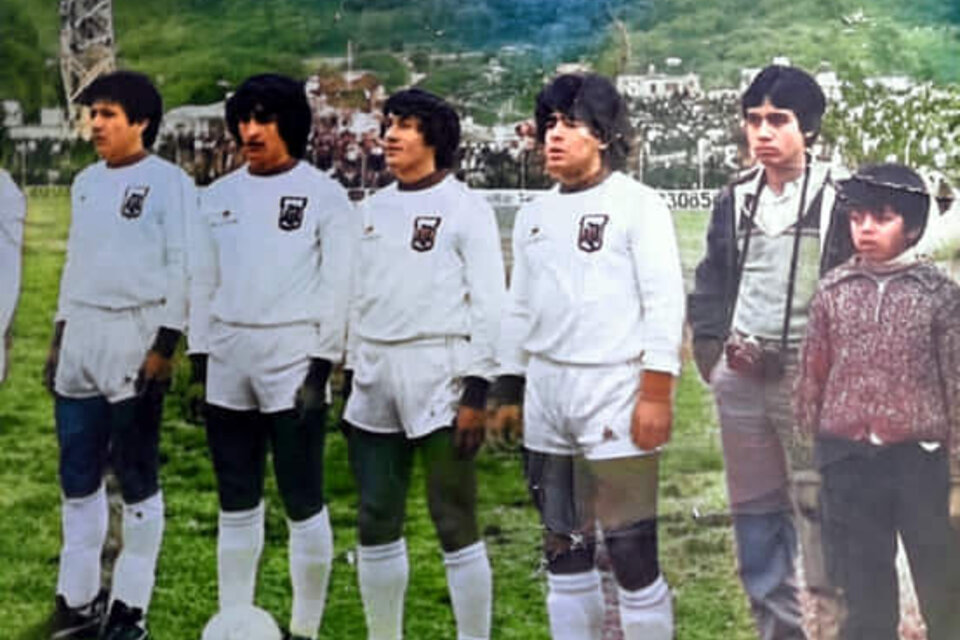 Maradona en Salta, en 1981.