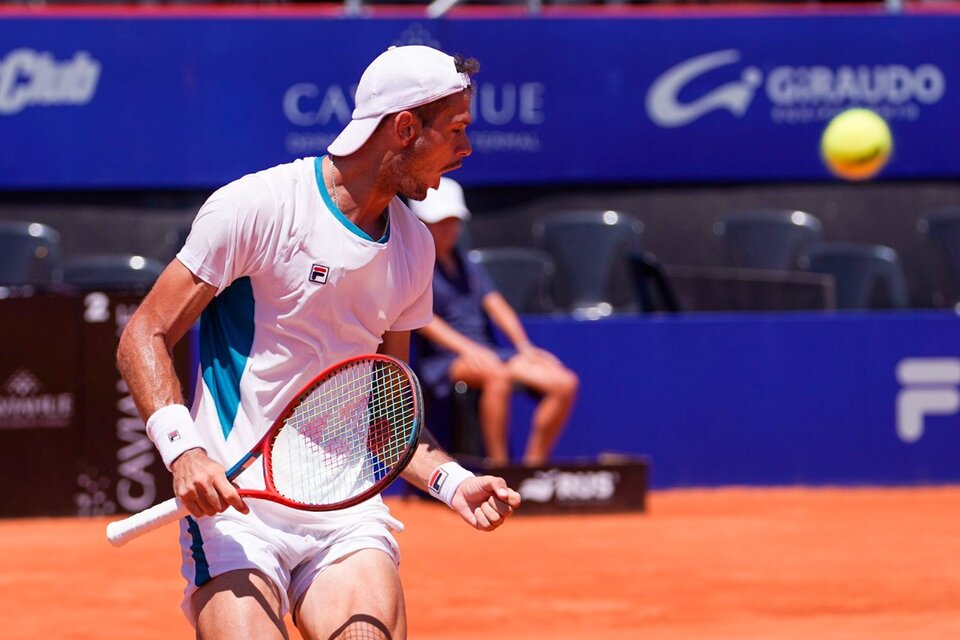 Juan Pablo Ficovich festeja su primer triunfo en un torneo ATP. (Fuente: Prensa Córdoba Open)