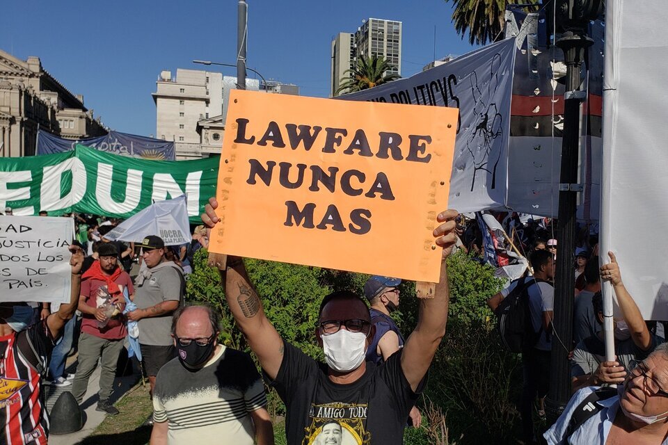 "Lawfare nunca más", el pedido unísono en Tribunales (Fuente: Leandro Teysseire)