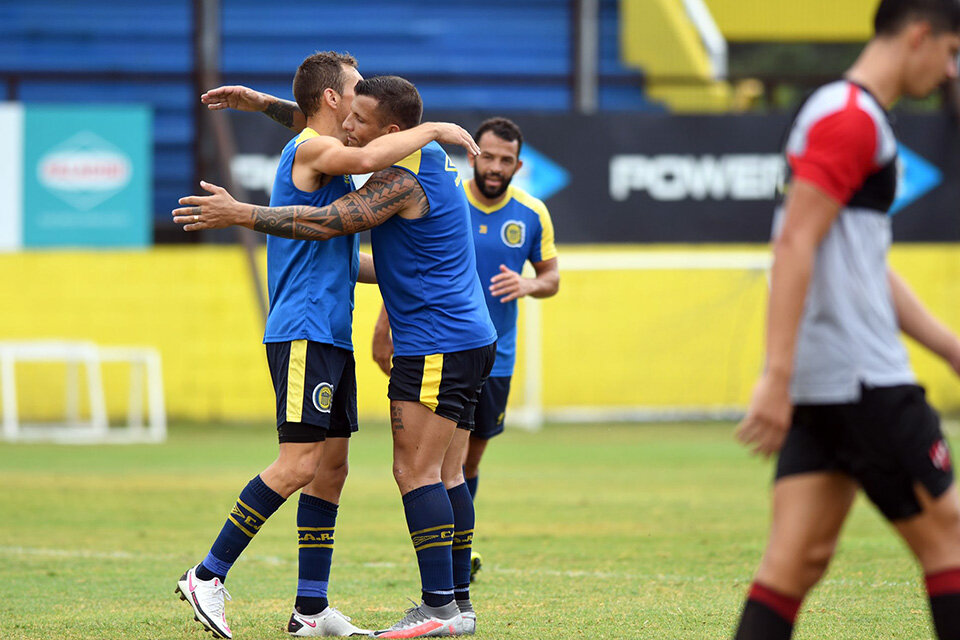 El ensayo de Arroyo Seco tuvo goles del 9 que dieron el triunfo. (Fuente: Prensa Rosario Central)