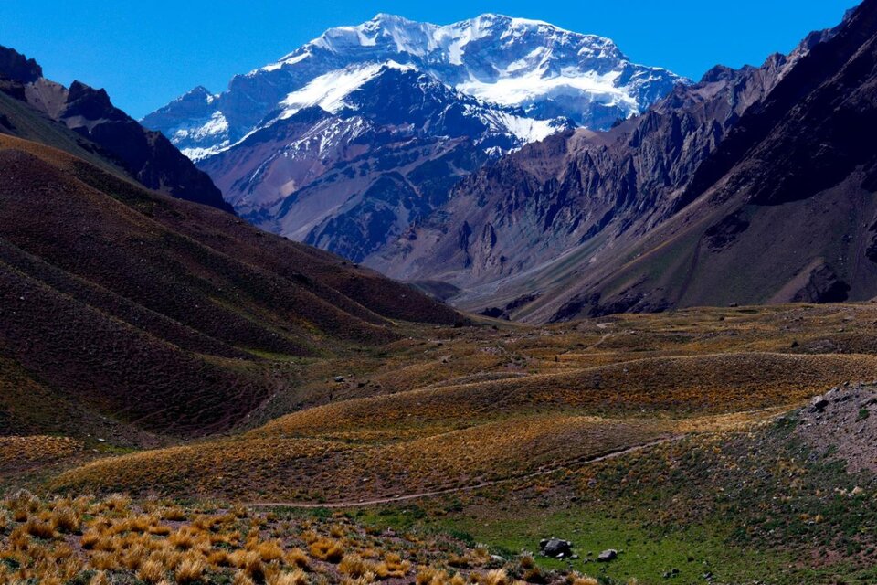 Los 6.961 metros del Aconcagua (Fuente: AFP)