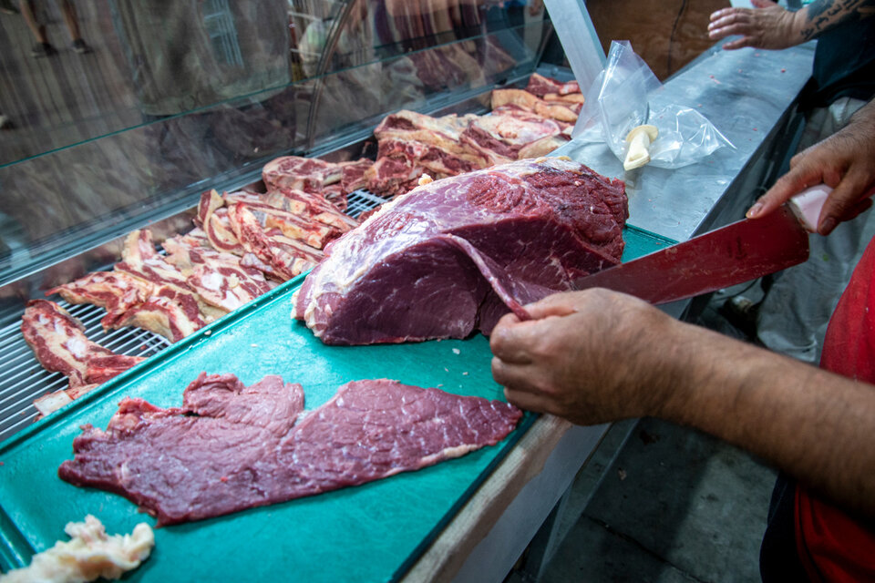 La carne acumula una suba anual del 54,8 por ciento.