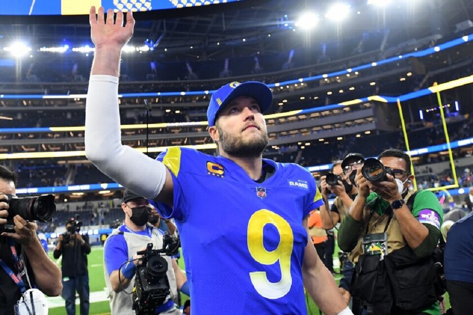 Stafford fue una de las figuras de los Rams para lograr el Super Bowl (Fuente: AFP)