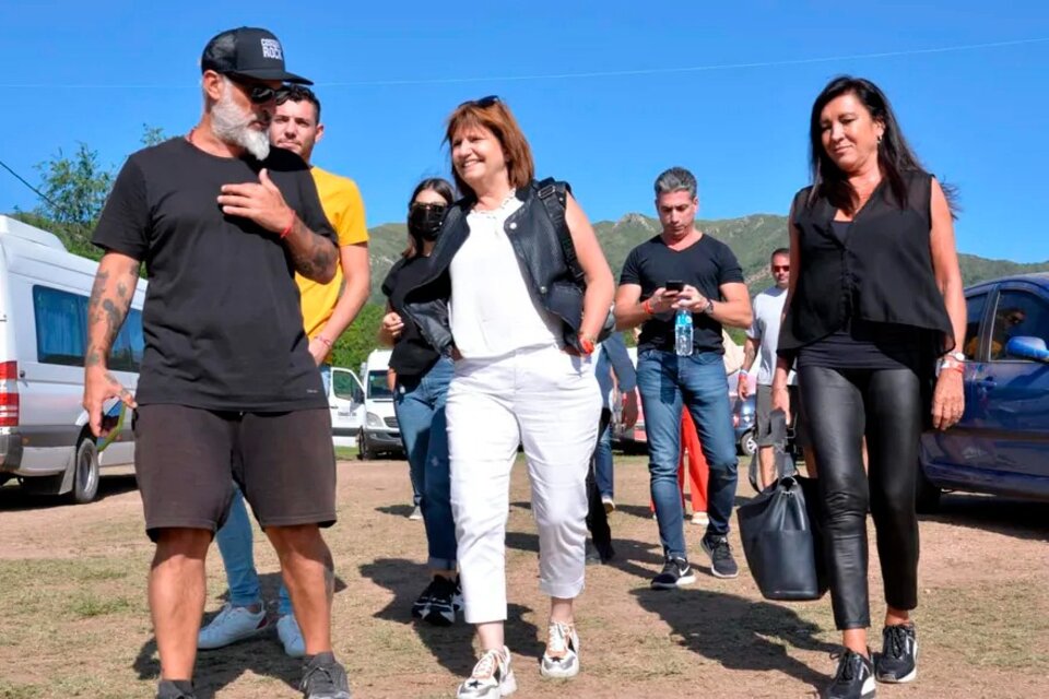 Patricia Bullrich en Cosquín Rock.