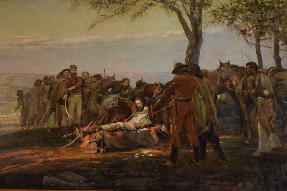 “La muerte de Güemes”: un cuadro histórico que recuperó su brillo