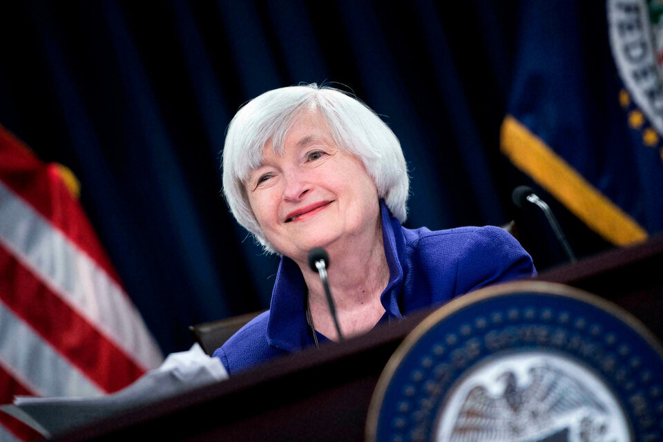 Janet Yellen, secretaría del Tesoro de Estados Unidos. (Fuente: AFP)