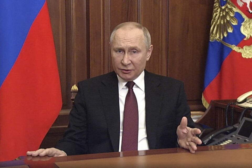 Vladimir Putin aseguró que "no tenía otra opción".