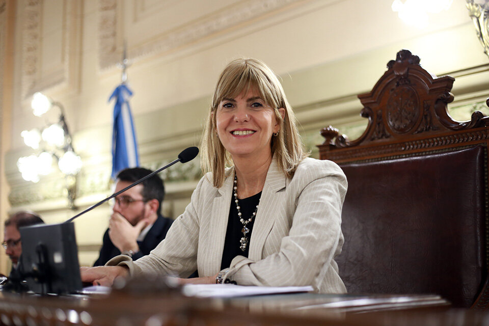 Alejandra Rodenas, vice y presidenta del Senado.