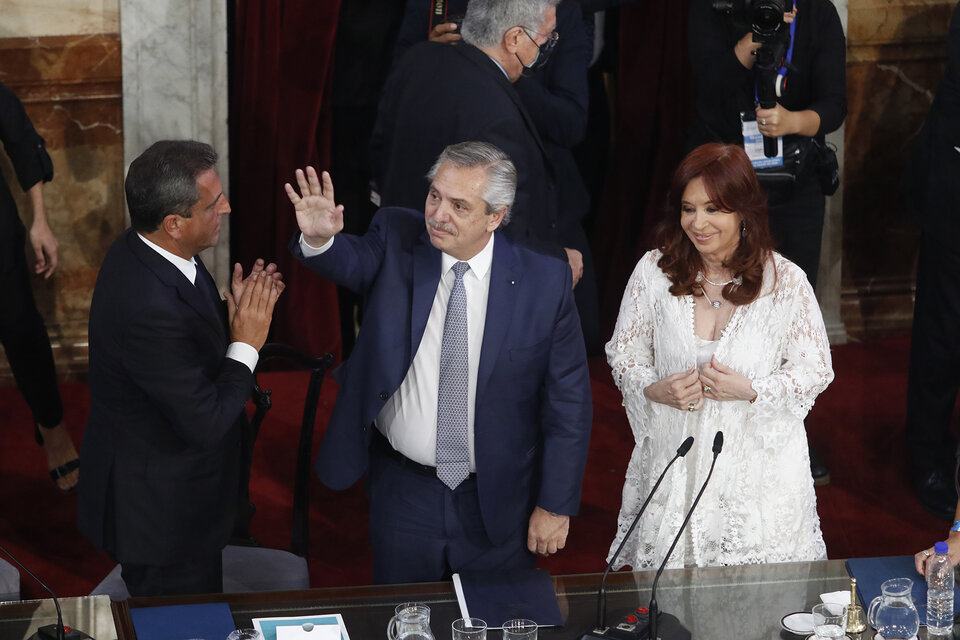 Alberto Fernández abre el período de sesiones ordinarias 2022 del Congreso. (Fuente: Leandro Teysseire)