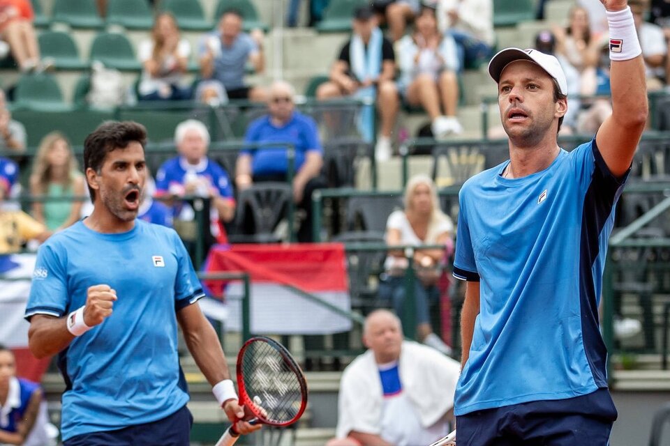 González y Zeballos sentenciaron el triunfo argentino en la Copa Davis (Fuente: Copa Davis)