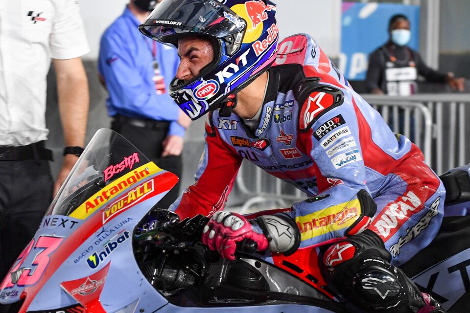 Bastianini arriba de la Ducati (Fuente: EFE)