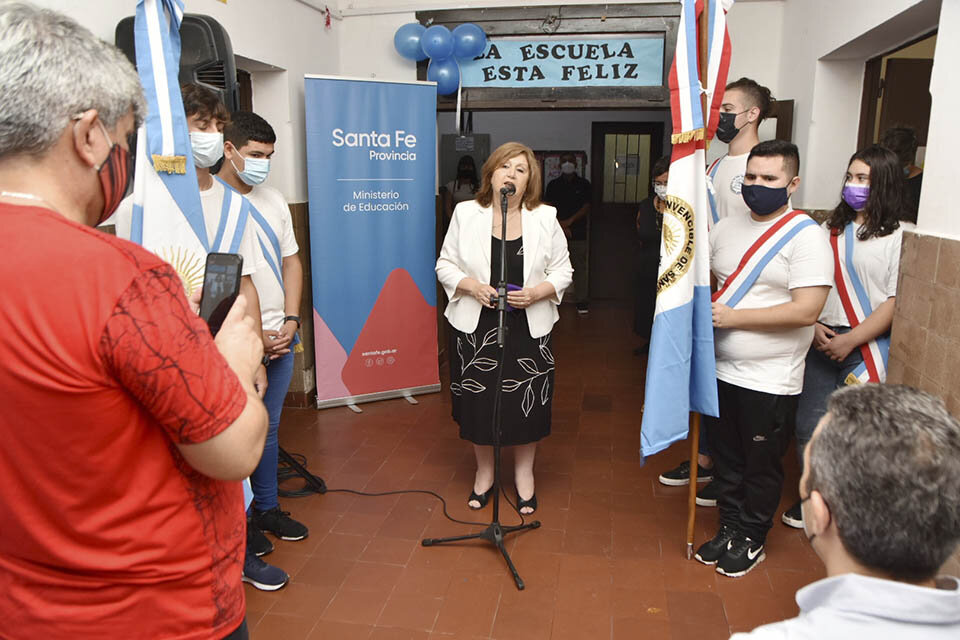 La ministra Cantero había inaugurado el ciclo lectivo con referencias a la pandemia.