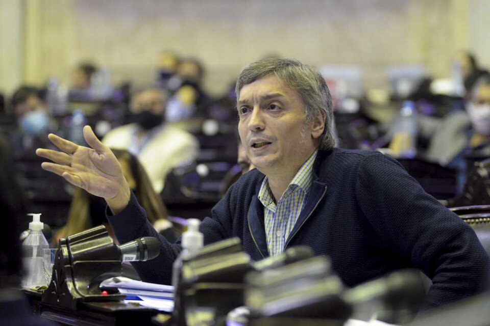 Máximo Kirchner, como los diputados de La Cámpora, votó contra el acuerdo con el FMI. (Fuente: NA)