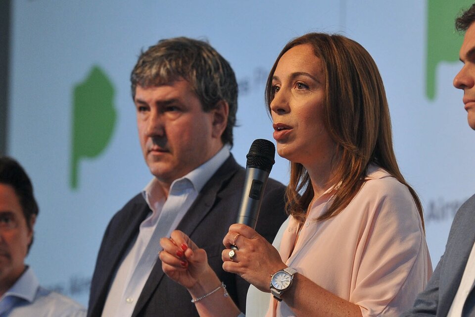 Roberto Gigante junto a María Eugenia Vidal, con quien trabajó primero en CABA y luego en la gobernación bonaerense. (Fuente: NA)