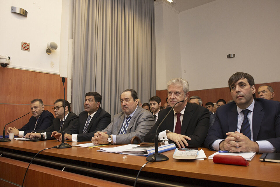 Cristóbal López, Ricardo Echegaray y Fabián De Sousa fueron juzgados por el Tribunal Oral Federal 3 de CABA. (Fuente: CIJ)