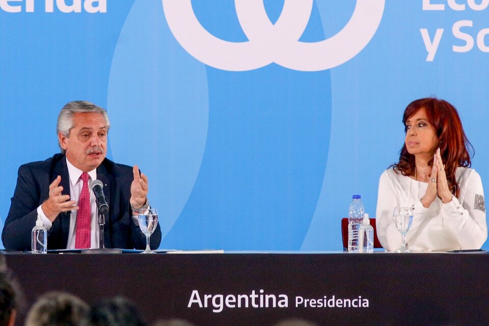 La distancia entre Alberto Fernández y Cristina Kirchner.
