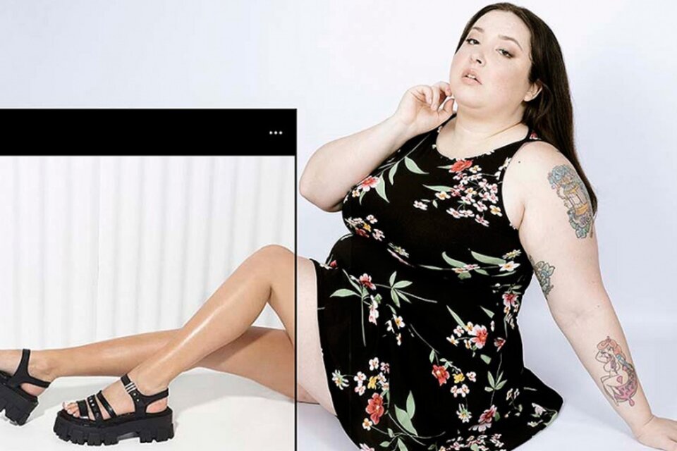 La modelo y activista Brenda Mato en la campaña 2020 #QueremosQueNosRepresenten, del proyecto Bellamente, para que las publicidades de verano incluyeran diversidades corporales (Fuente: #QueremosQueNosRepresenten)