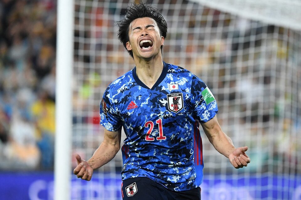 Kaoru Mitoma entró faltando dos minutos y metió los dos goles japoneses en tiempo de descuento (Fuente: AFP)