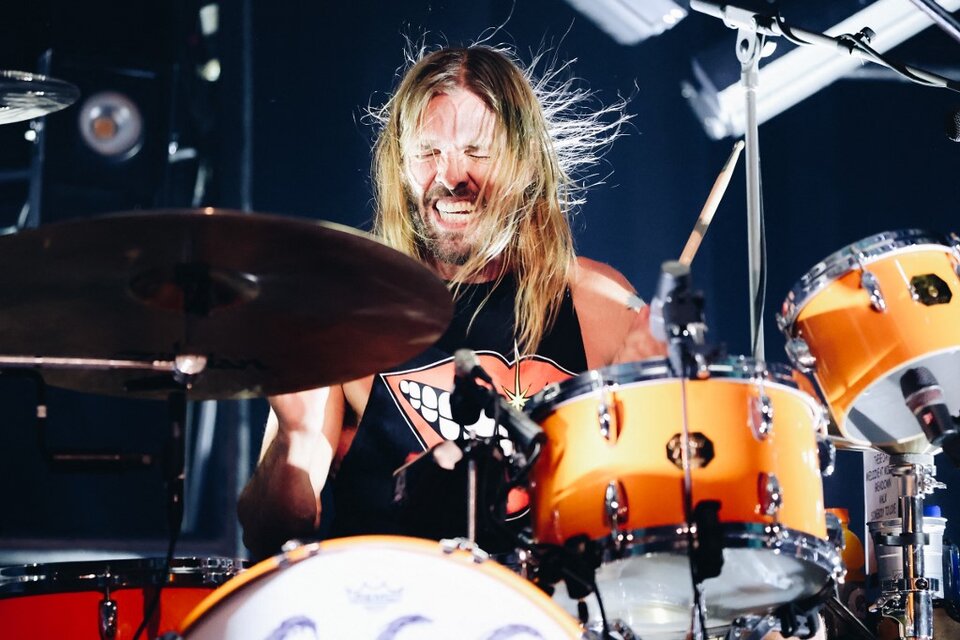 Taylor Hawkins, el baterista de Foo Fighters. (Fuente: AFP)