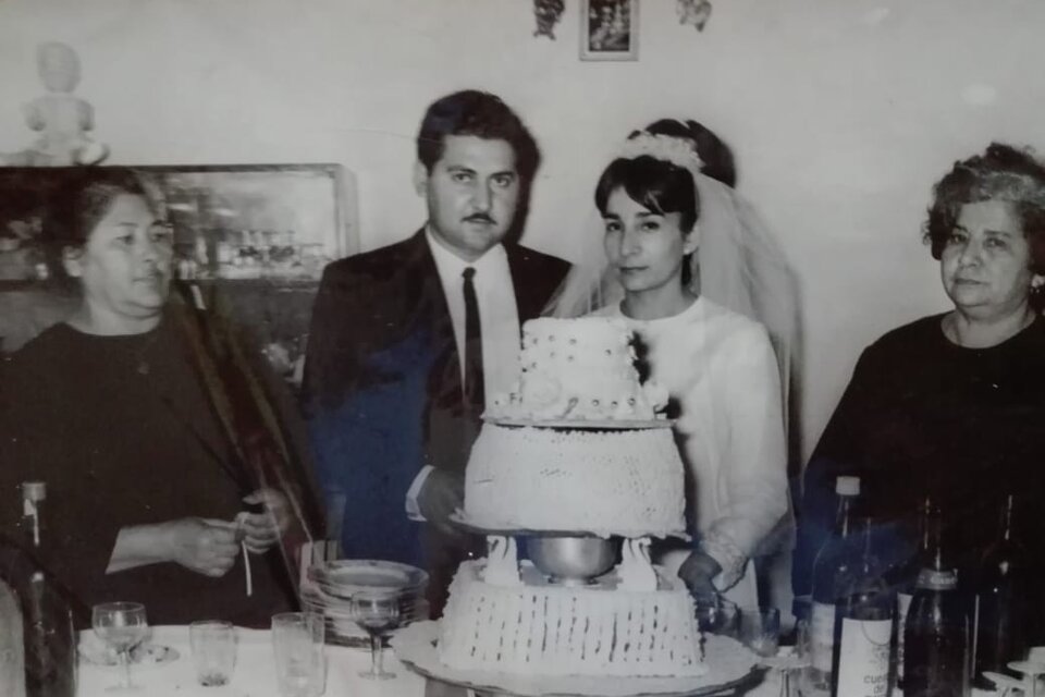 Francisca y Fidel en su boda.  (Fuente: Gentileza de la familia Yazzle Toledo)