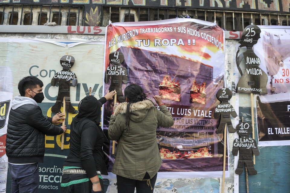 Jornada de lucha por los 16 años de la masacre del taller clandestino de Luis Viale (Fuente: Sandra Cartasso)