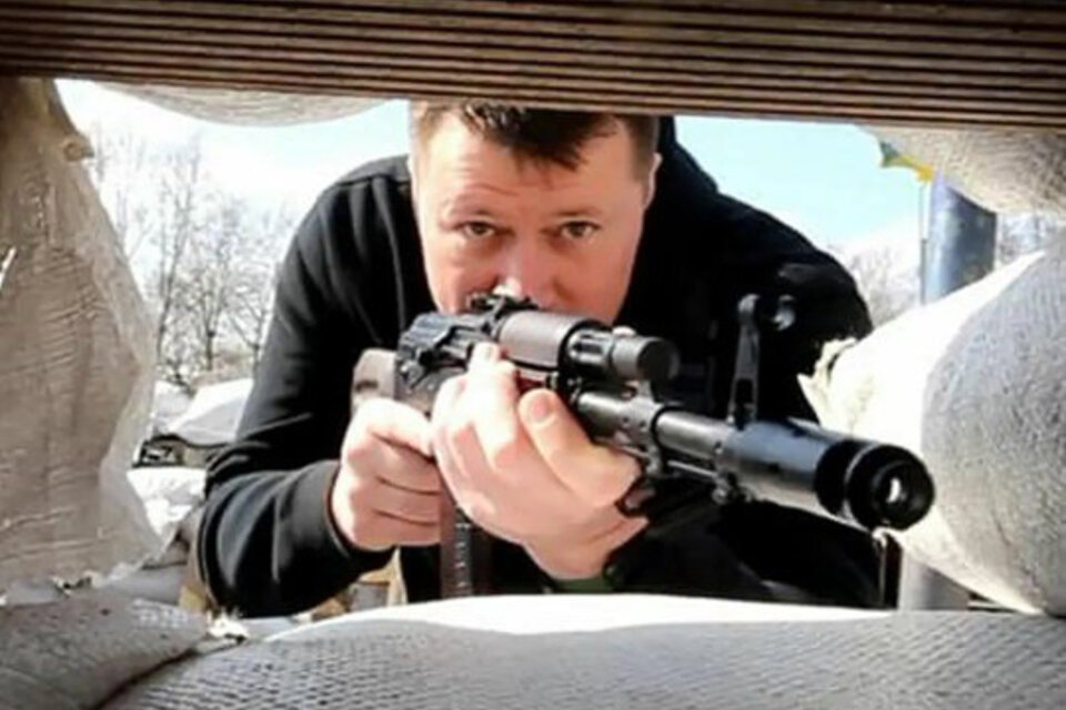 Slava Medvedenko, otro deportista que agarró las armas en Ucrania (Fuente: AFP)