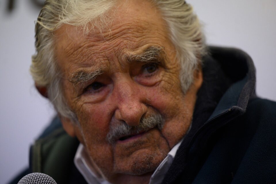 José Mujica participó del acto oficial en el Museo Malvinas. (Fuente: AFP)