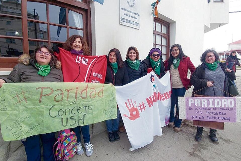 El reclamo de las mujeres de Ushuaia se hizo oír.