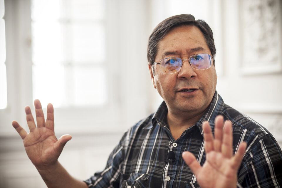 Luis Arce pisará suelo argentino este jueves 7 de abril (Fuente: Adrián Pérez)